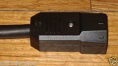240VAC 10Amp Rewirable Inline 3 - pin IEC Plug - Part # 480IEC