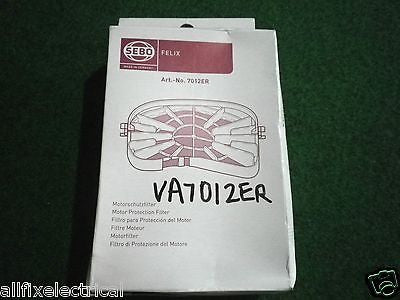 Sebo Motor Filter for VersaCarpet VC700 Vacuum Cleaner - Part # VA7012ER