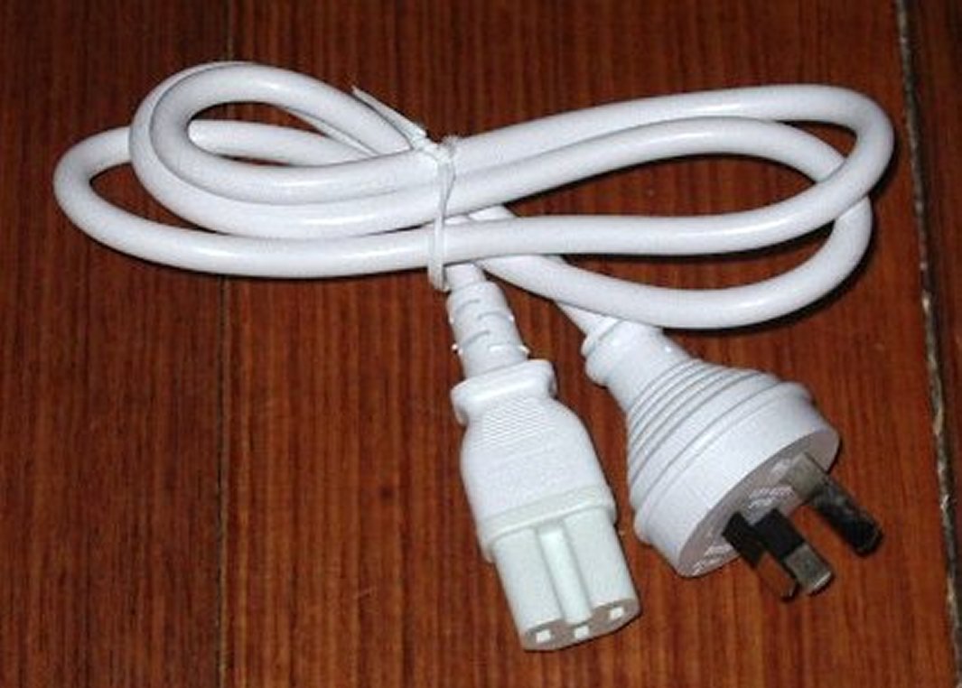 1-Meter White IEC Cord for Kettle and Jug Appliances - Part # ACL140