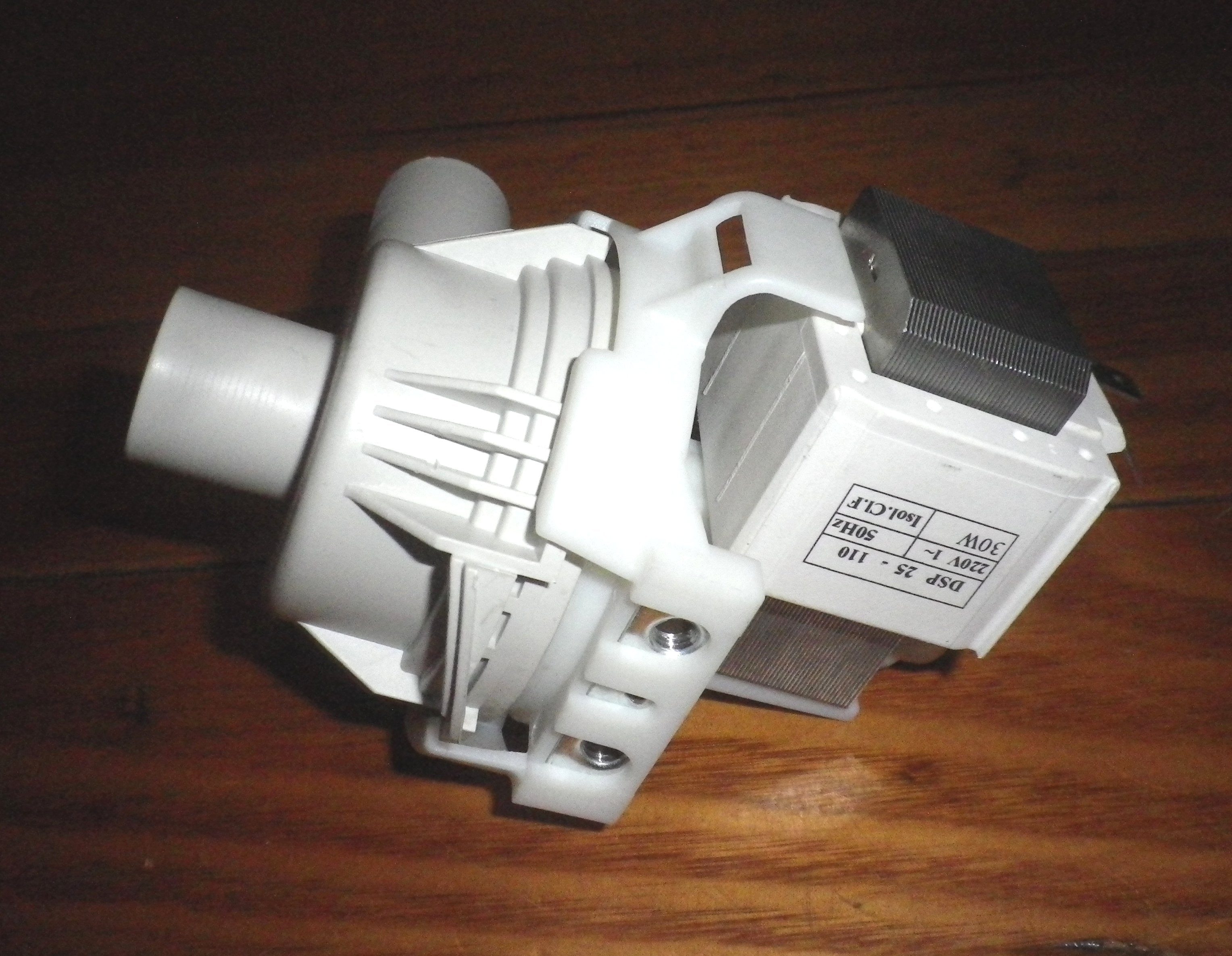 Simpson and Westinghouse Washing Machine Hanning Style Magnetic Pump Motor Replacement Part - Model SP083H - SEI