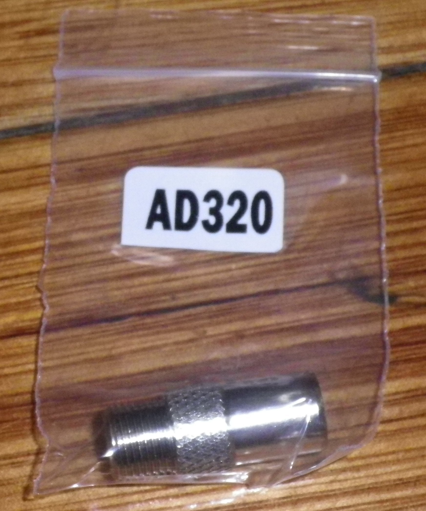 Video Adaptor - PAL Coaxial Plug to F-Connector Socket Adapter, Part Number AD320