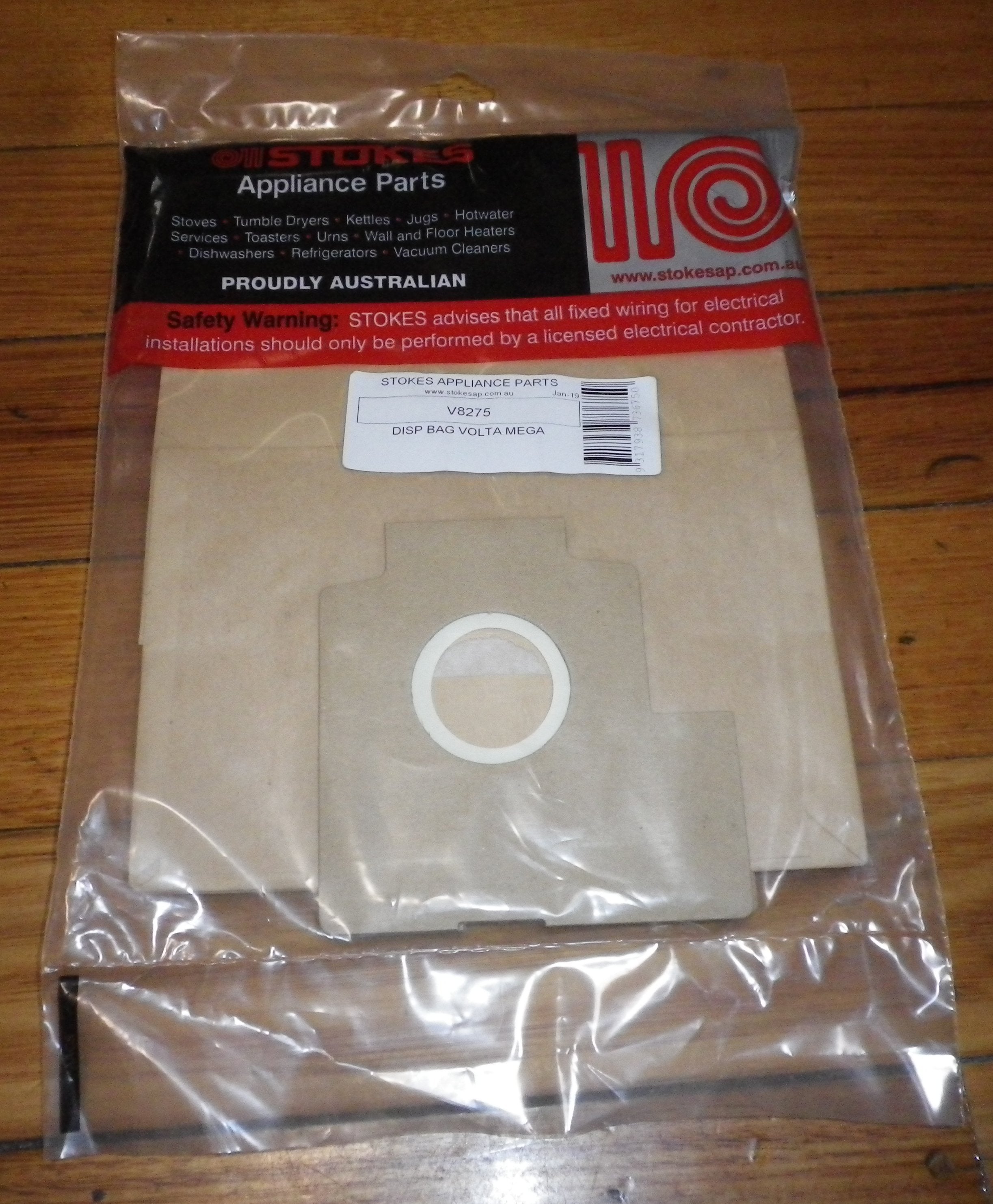 High - Quality Volta Mega U2300 Series Disposable Vacuum Cleaner Bags - Pack of 5, Part # V8275