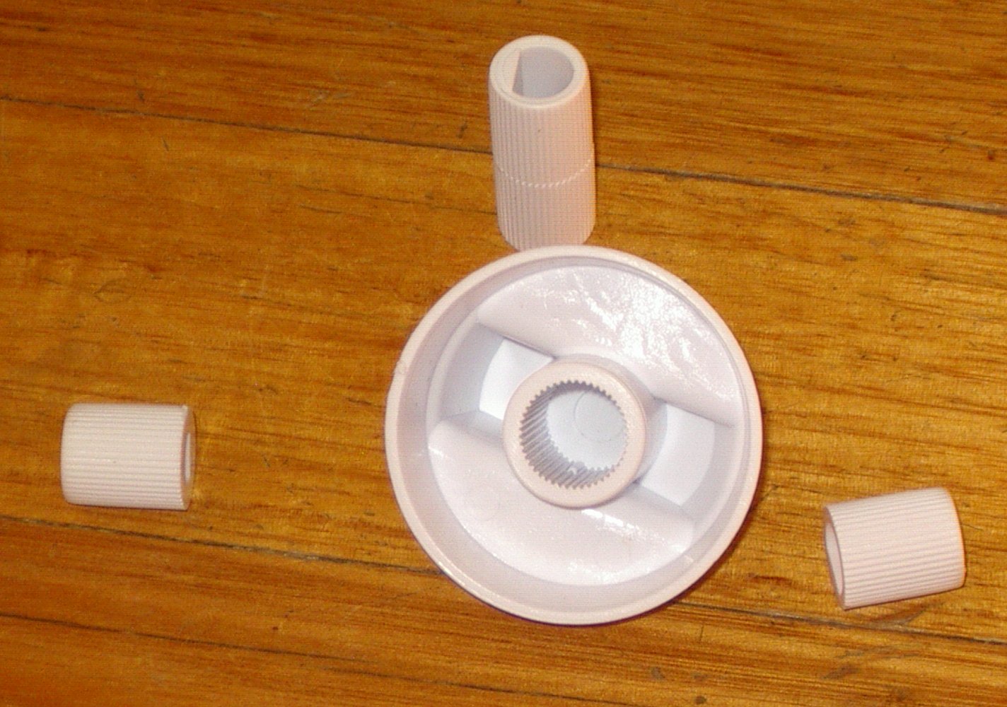 Universal White Gas or Electric Stove Control Knob Kit (Pack of 4) - Part KNB36K