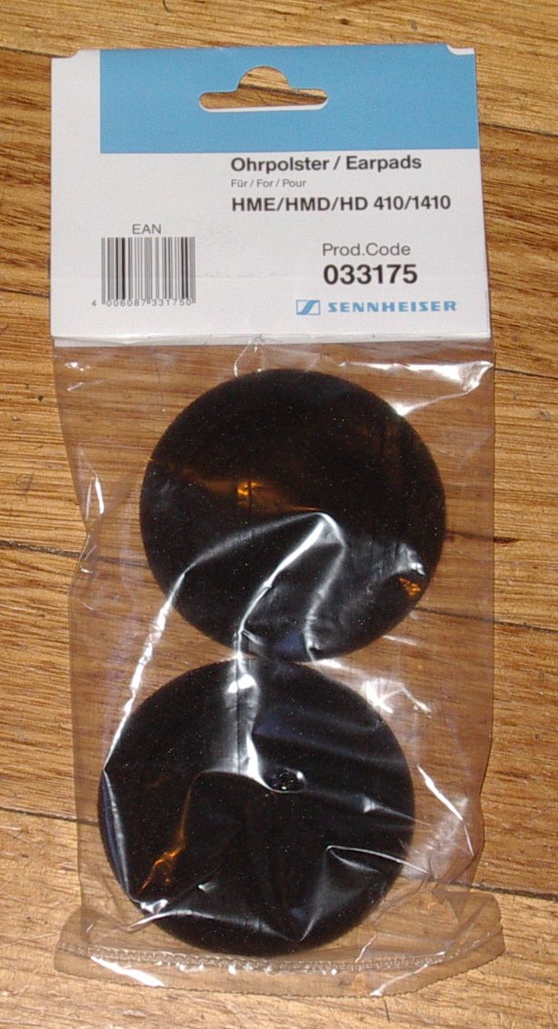 Sennheiser HD Series 70mm Replacement Foam Earpads - Part # EPHD400, 033175