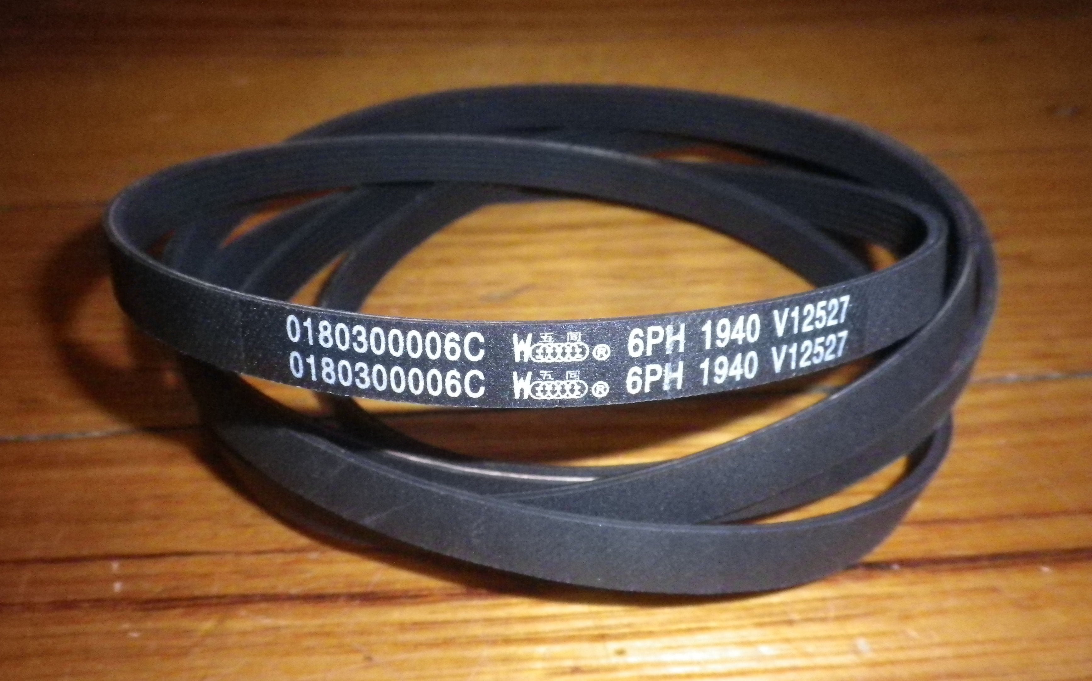 Haier & Fisher & Paykel 6PH1940 Dryer Drum Drive Belt - Part H0180300006C