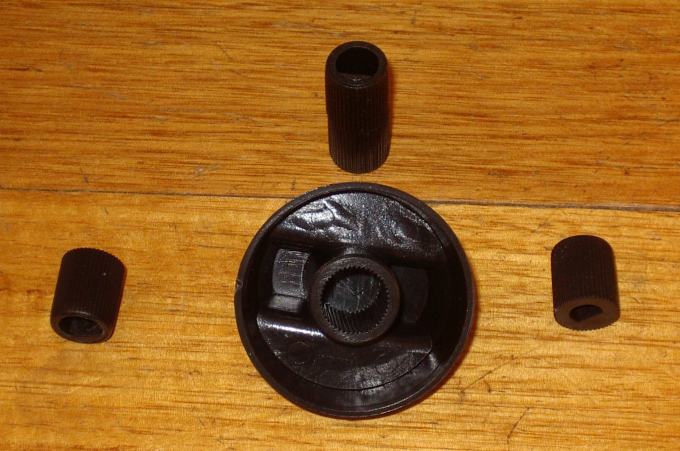 Universal Black Handy Gas or Electric Stove Control Knob Kit (Pack of 4) - Part Number KNB35K