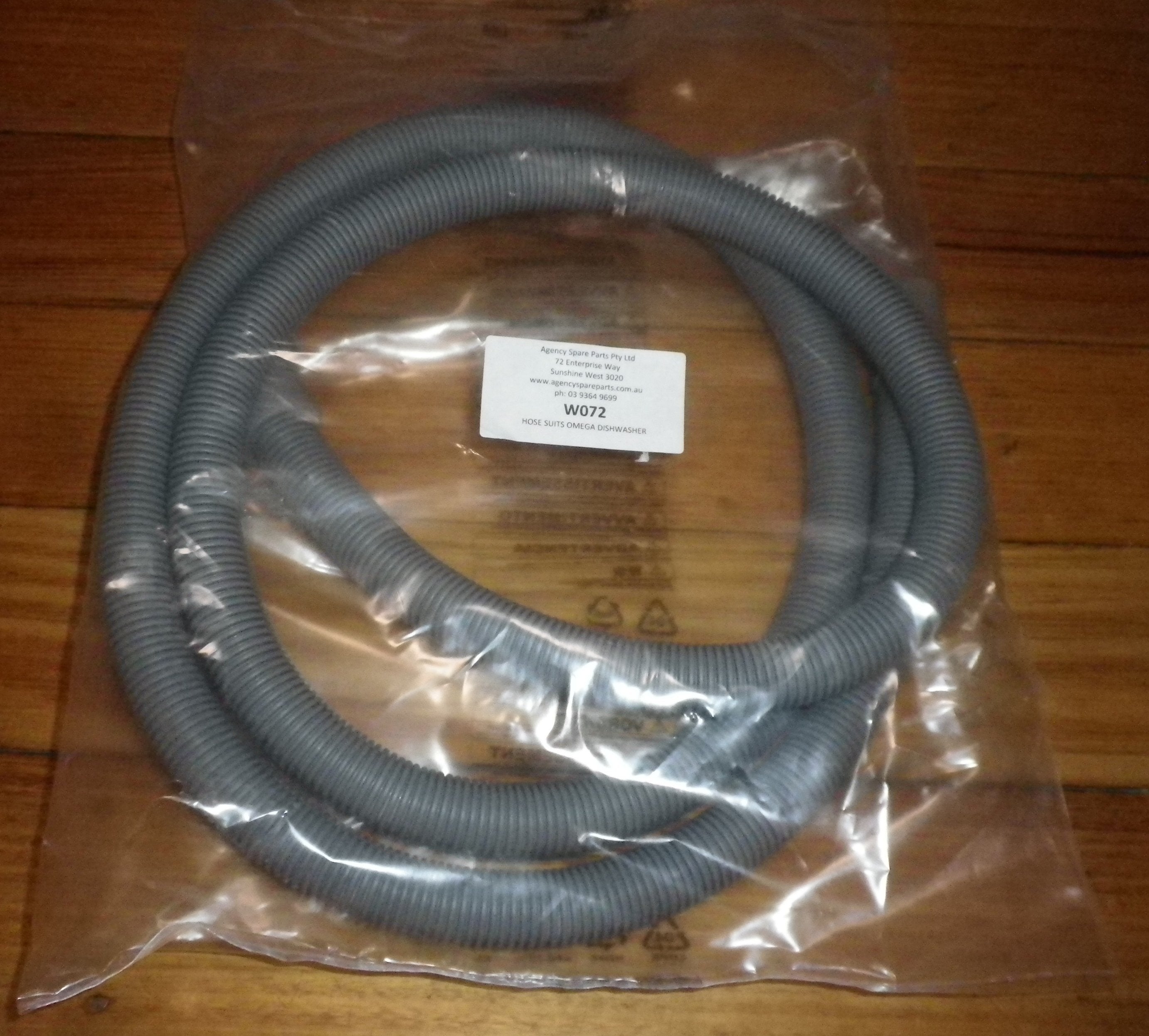 Compatible Dishwasher Drain Hose for Omega DW Series and Smeg SA Series - Part Number W072