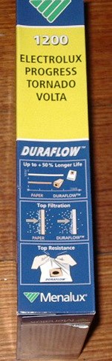 High - Efficiency and High - Filtration Vacuum Cleaner Bags - Volta Mondo, Elyps Duraflow Part # 1200 (Pack of 5 with 2 Filters)