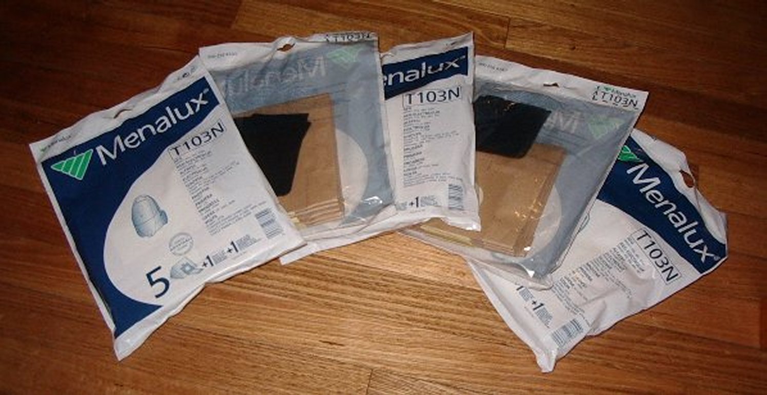 Volta Mighty Mite Vacuum Cleaner Bags Bulk Pack - 5 Packs of Menalux T103N