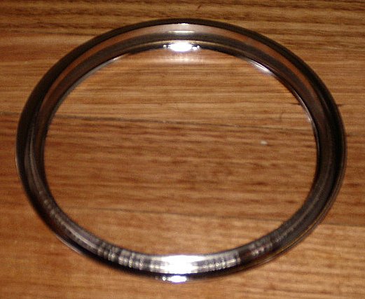 145mm Glass Top Stove Chrome Trim Ring - Part Number SE133 (Appliance Replacement Part)