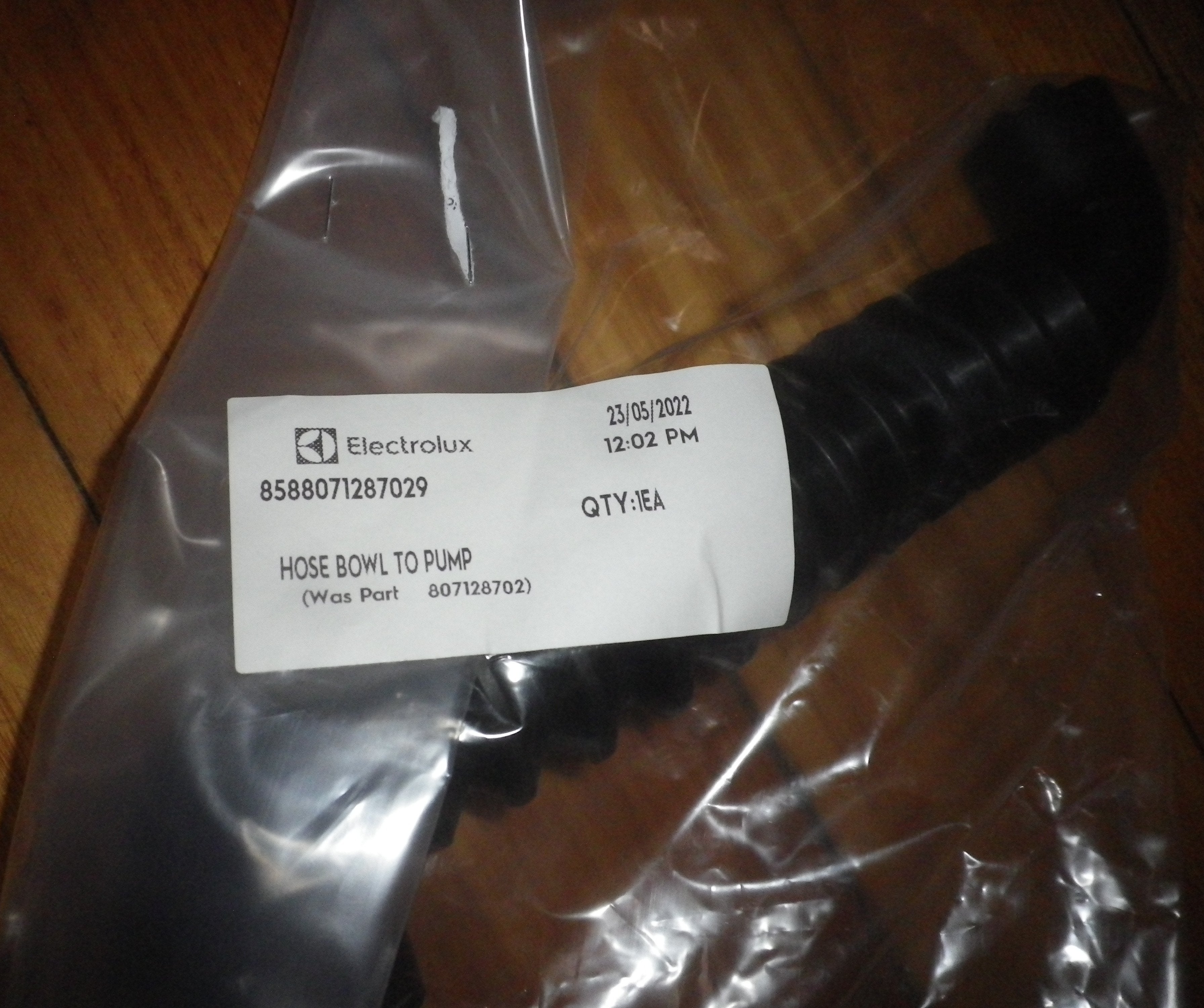 Simpson & Westinghouse Small/Medium SWT/WWT Series Tub to Pump Hose - Part #8588071287029
