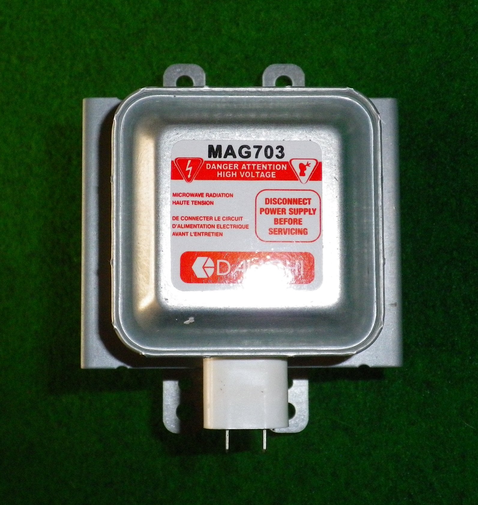 Inline Magnetron Compatible with Multiple Sharp Microwave Oven Models - Part Number MAG703