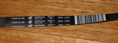 Simpson 45S558E Front Loader Washing Machine Drum Drive Belt - Genuine Replacement Part # 1326721-00/6, 1326721006