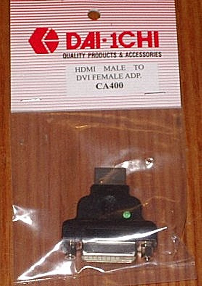 High - Quality Digital Video Adaptor: HDMI Male Connector to DVI Female Interface - Part Number CA400