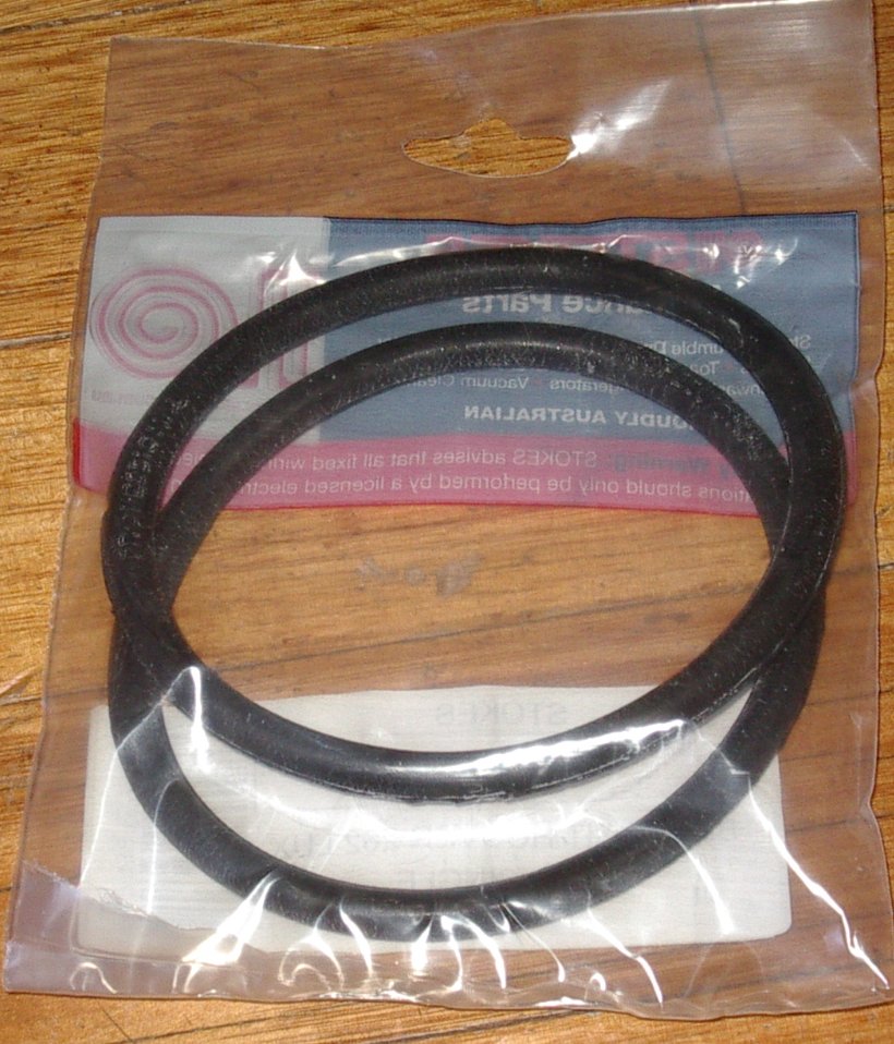 Electrolux C12 and Hoover 262 Vacuum Cleaner Brush Drive Belt Set (Pack of 2) - Part # V7655