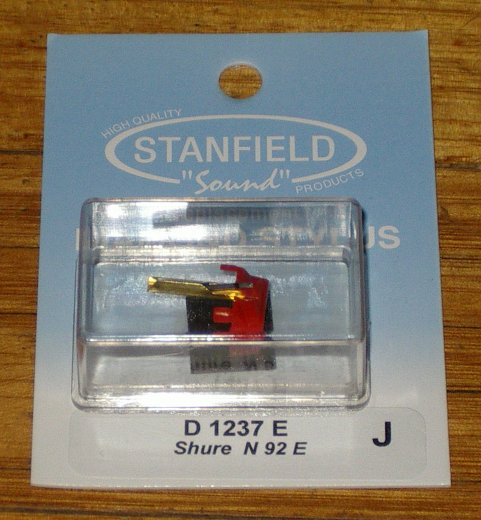 High - Quality Elliptical Turntable Stylus Compatible with Shure N92E - Stanfield Part Number D1237E