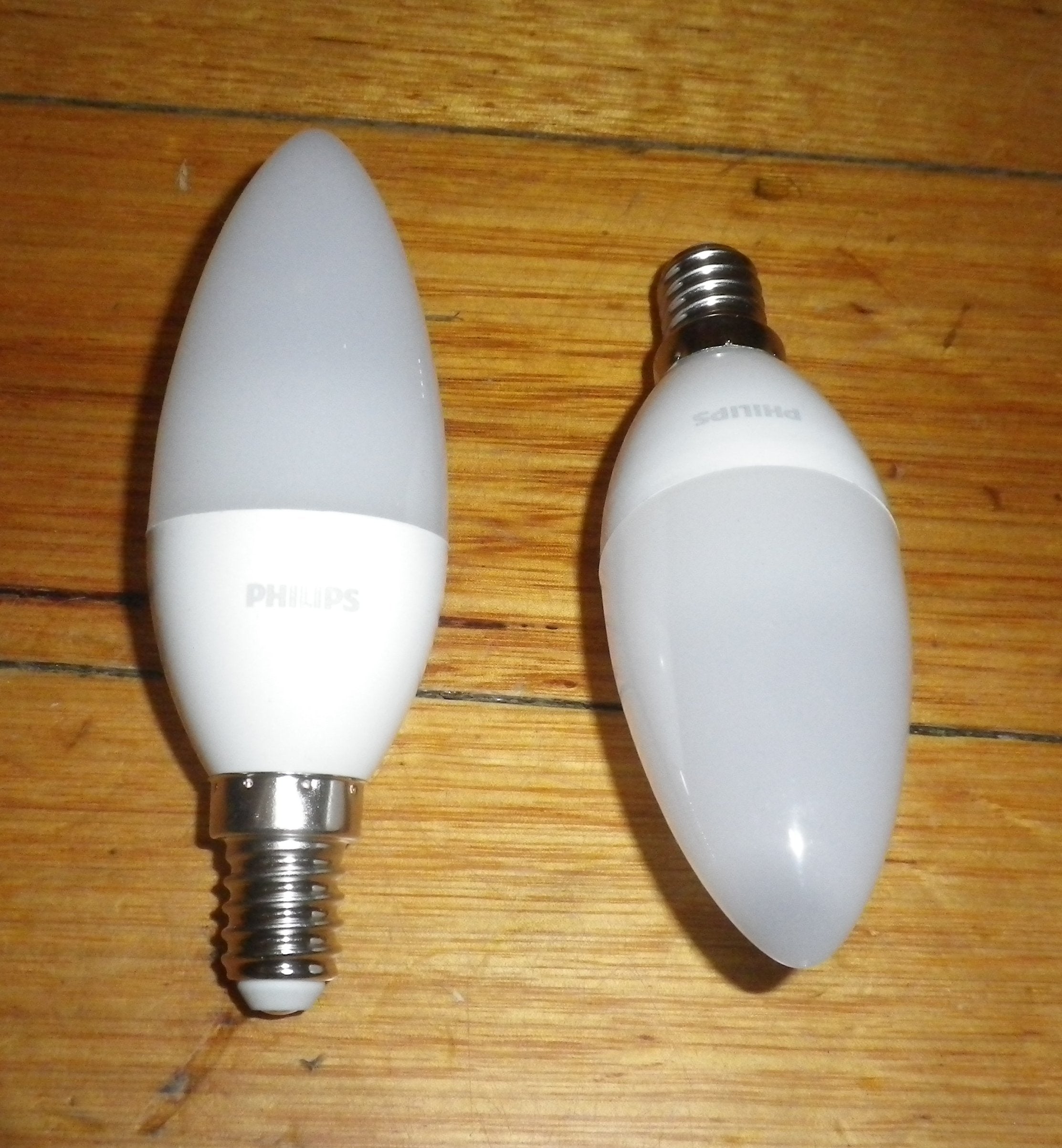 Philips 5W Cool White LED SES Candle Bulbs (Pack of 2) - Part # 724450