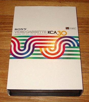 Brand - New Sony U - Matic KCA30 Empty Video Cassette, Model Number KCA30S