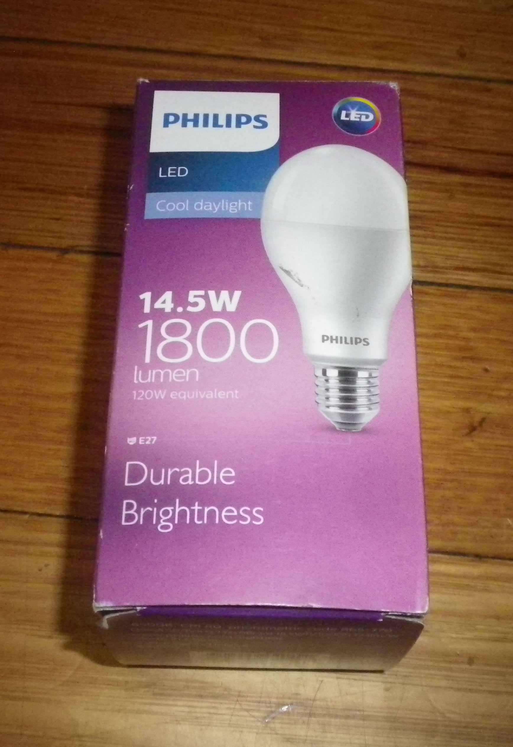 Philips 14.5W A67 ES LED Globe with 1800 Lumen Cool Daylight - Part # 640491