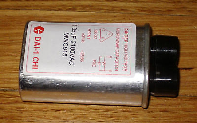 High Voltage Capacitor for Microwave Oven - 1.05 Microfarad, 2100 Volts - Part # MWC615
