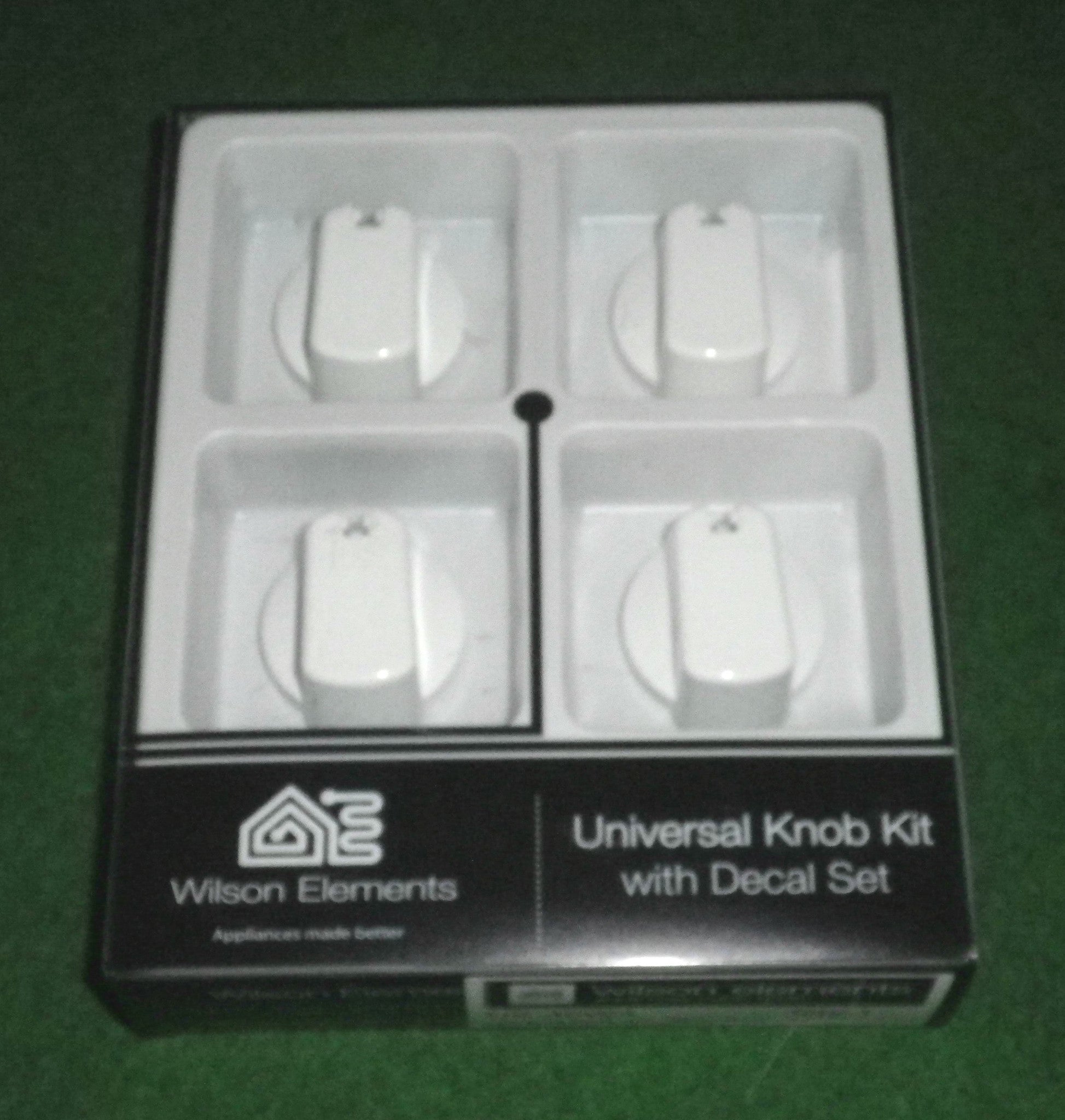 Universal White 40mm Gas or Electric Stove Control Knob Kit (Pack of 4) - Part Number UK-40W4