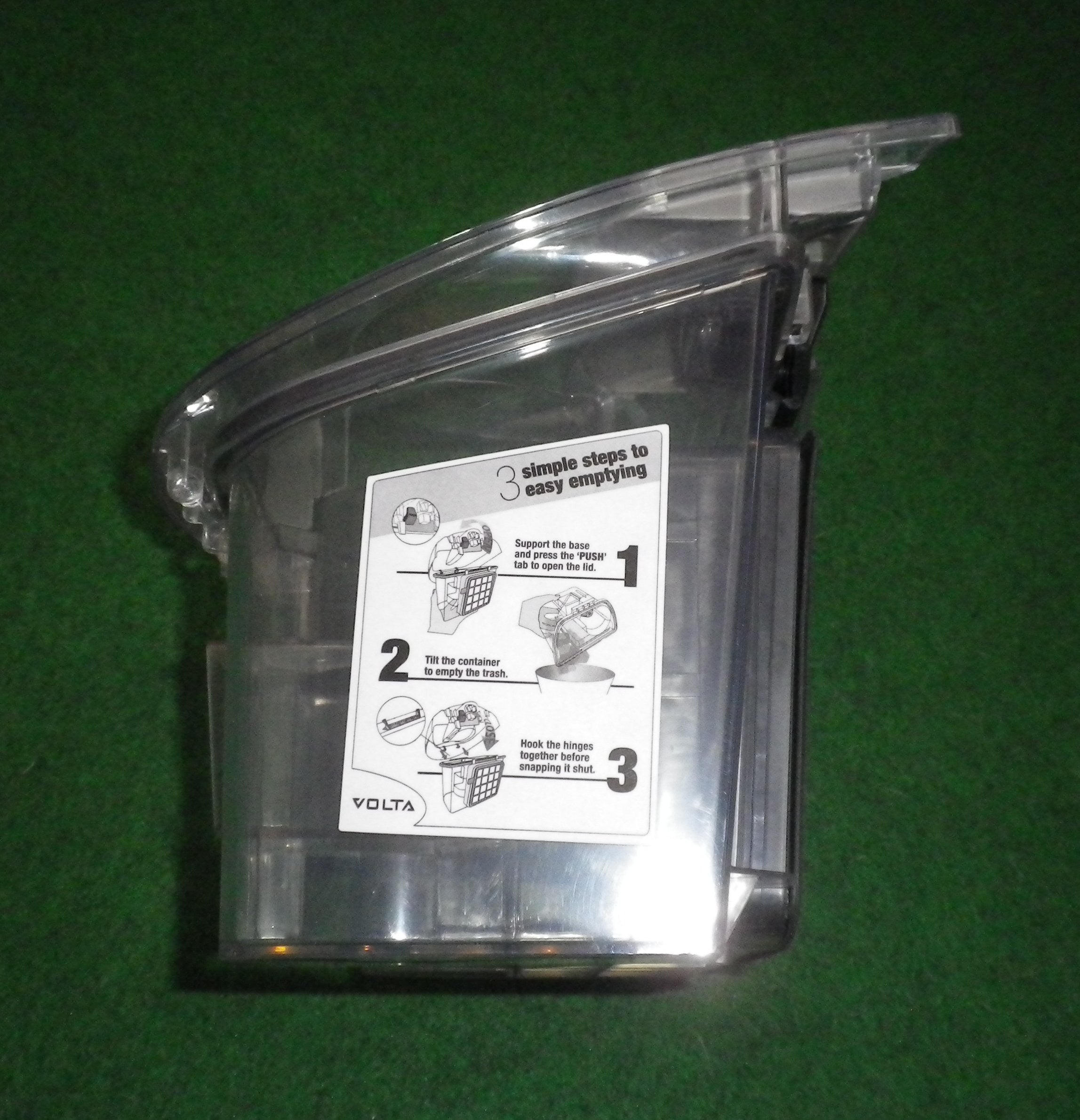 Volta MobiMaxx U3510 Complete Cyclonic Smoke-Colored Vacuum Dust Container - Replacement Part # B1830343901R