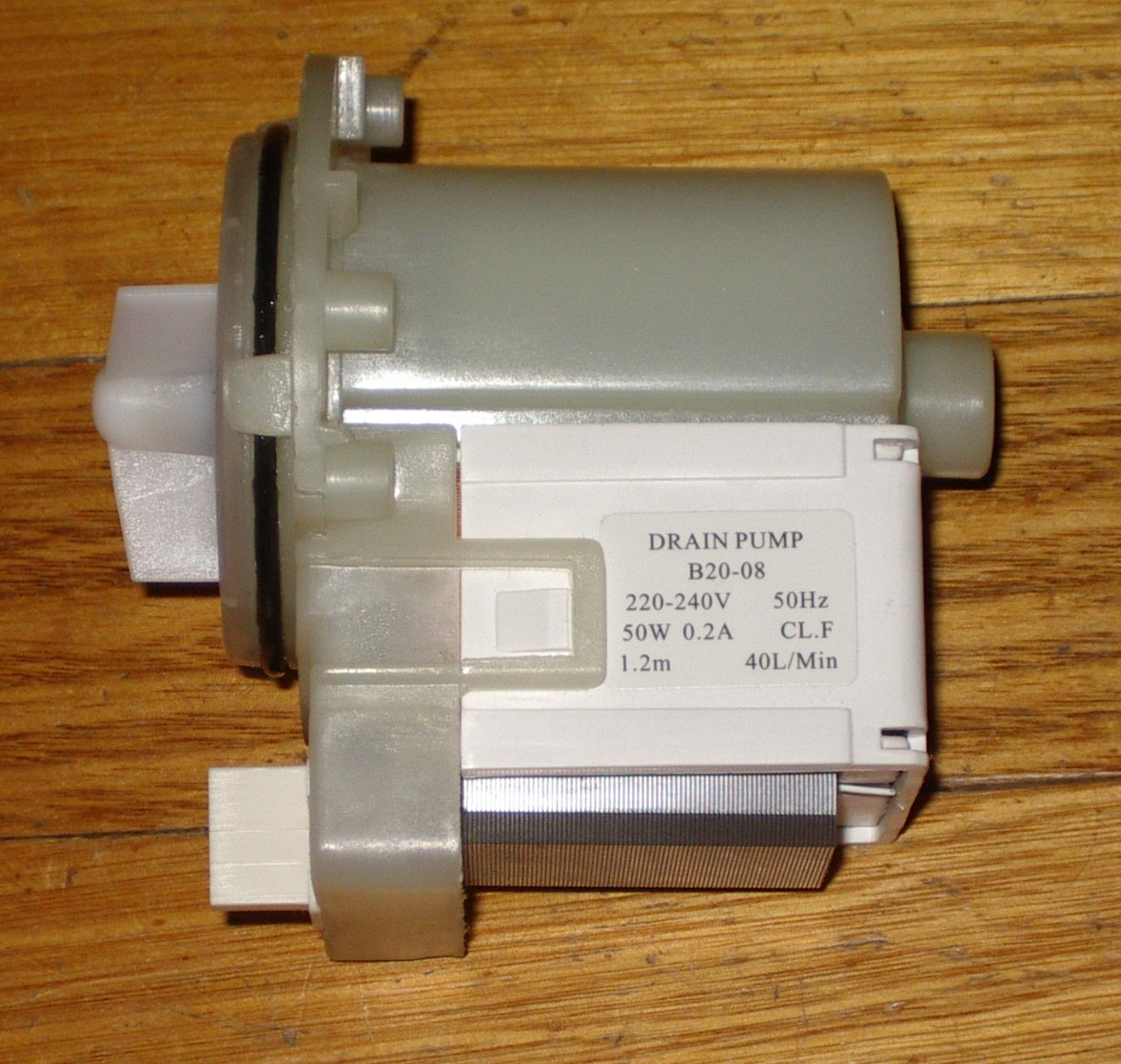Heavy Duty 50-Watt All-Purpose Magnetic Pump Motor for Washing Machines and Dishwashers with Two Covers - Part No. UNI088B