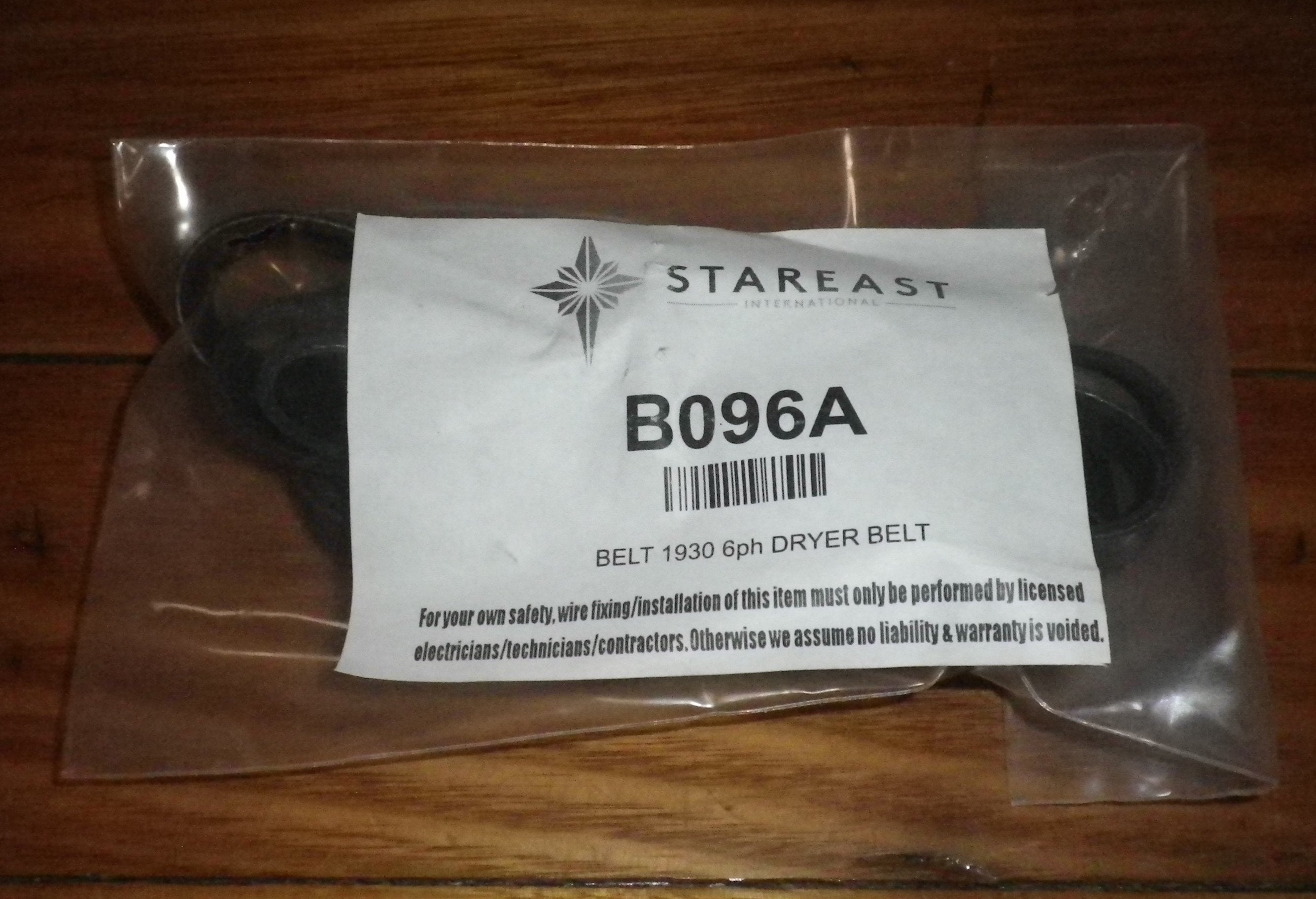 Simpson EziLoader Reverse Dryer Drum Belt - Part # B096A, 1930H6