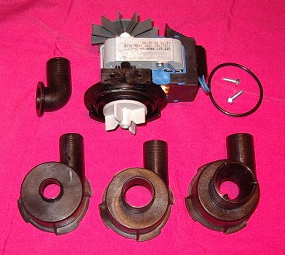 Universal Electric Pump Motor for Washing Machines - Compatible Part # UNI011A