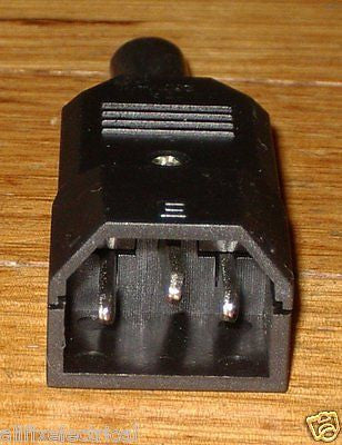 240VAC 10Amp Rewirable Inline 3 - pin IEC Plug - Part # 480IEC