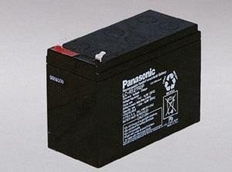 Panasonic 12V 7.2AH Sealed Lead - Acid Battery with 4.8mm Spade Terminals - Part # LC - R127R2P