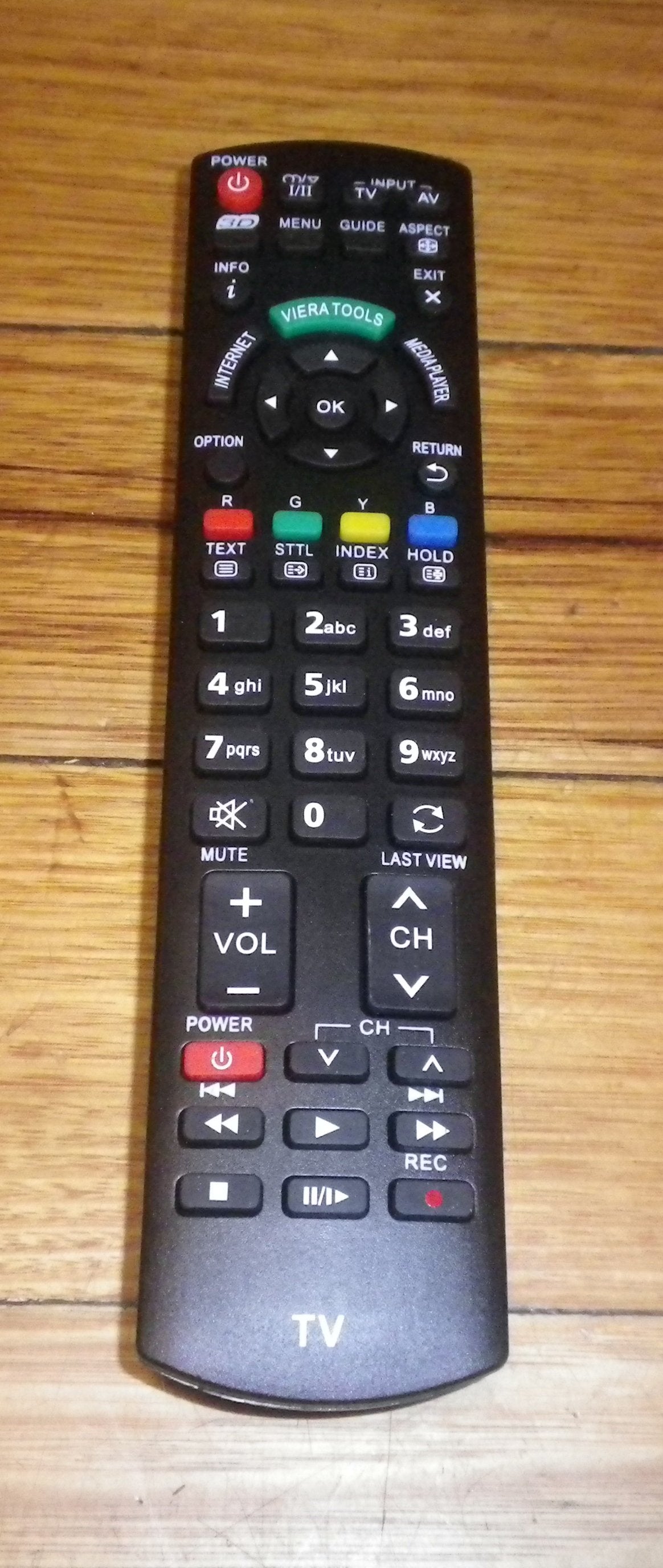 Fully Compatible Panasonic 3D Plasma CTV Remote - Part # N2QAYB000747