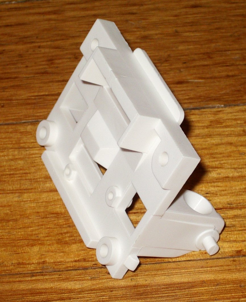 White Plastic Simpson Contessa Dishwasher Door Handle - Part #0030477070