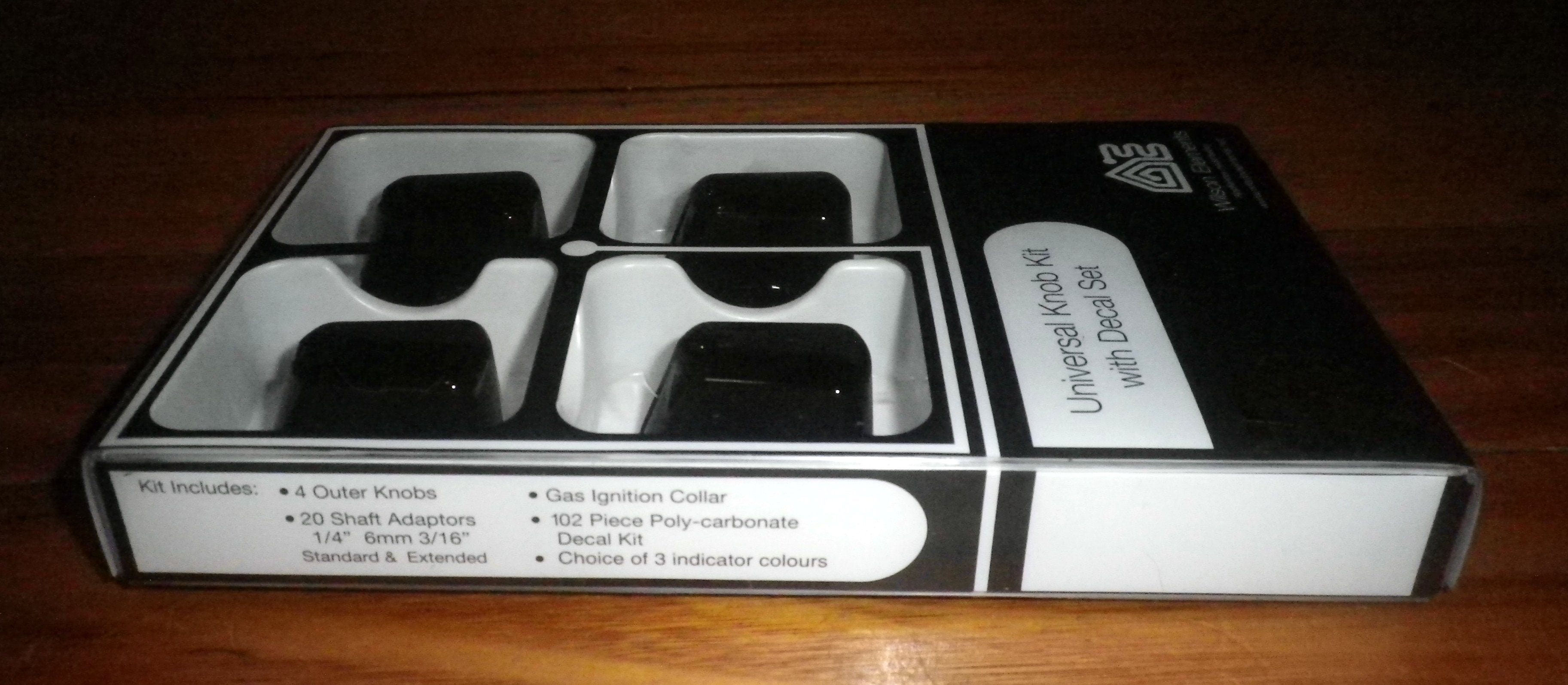Universal Black 35mm Stove Control Knob Kit (Pack of 4) - Part No. UK-35B4