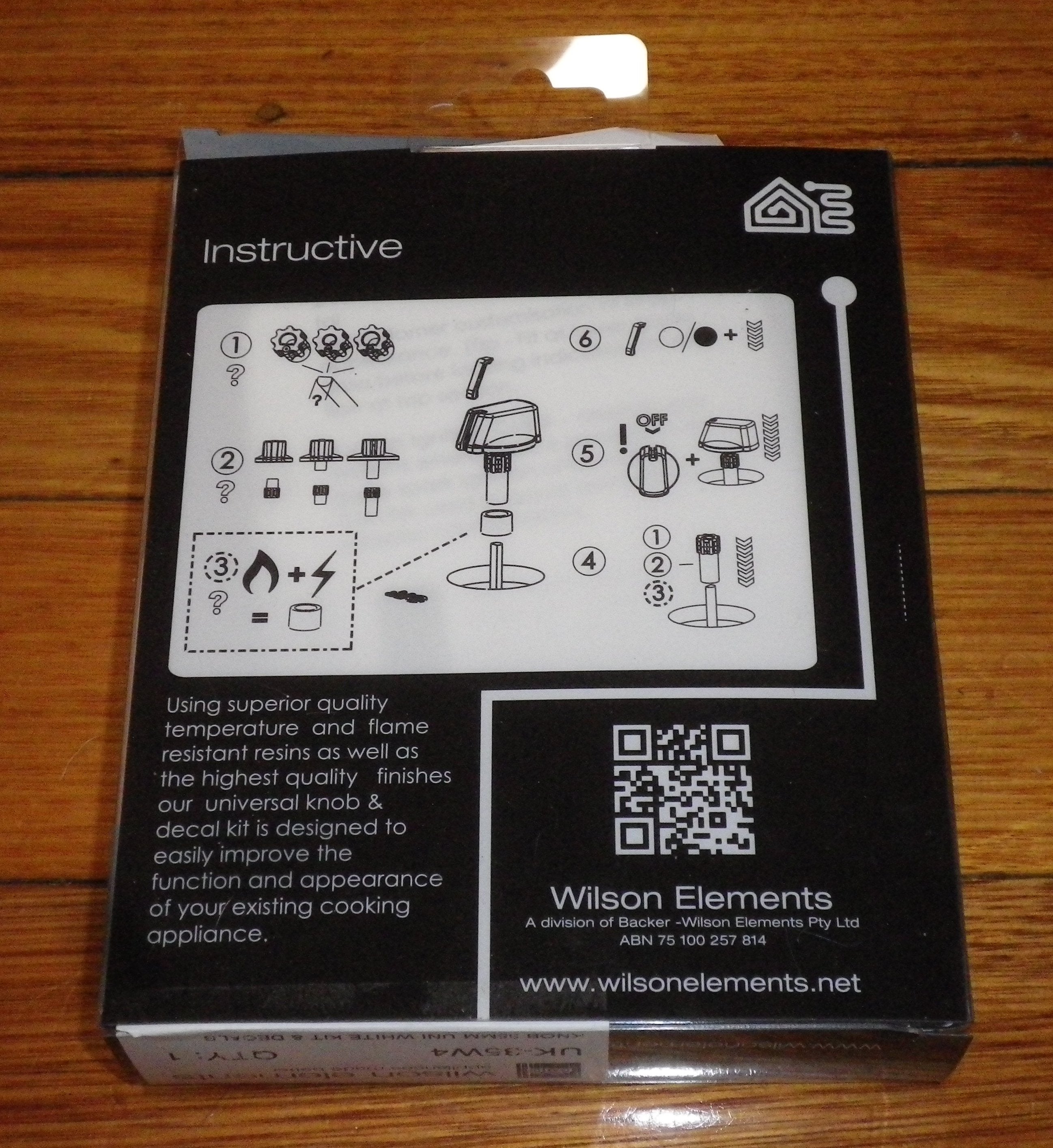Universal White 35mm Gas or Electric Stove Control Knob Kit (Pack of 4) - Part Number UK-35W4