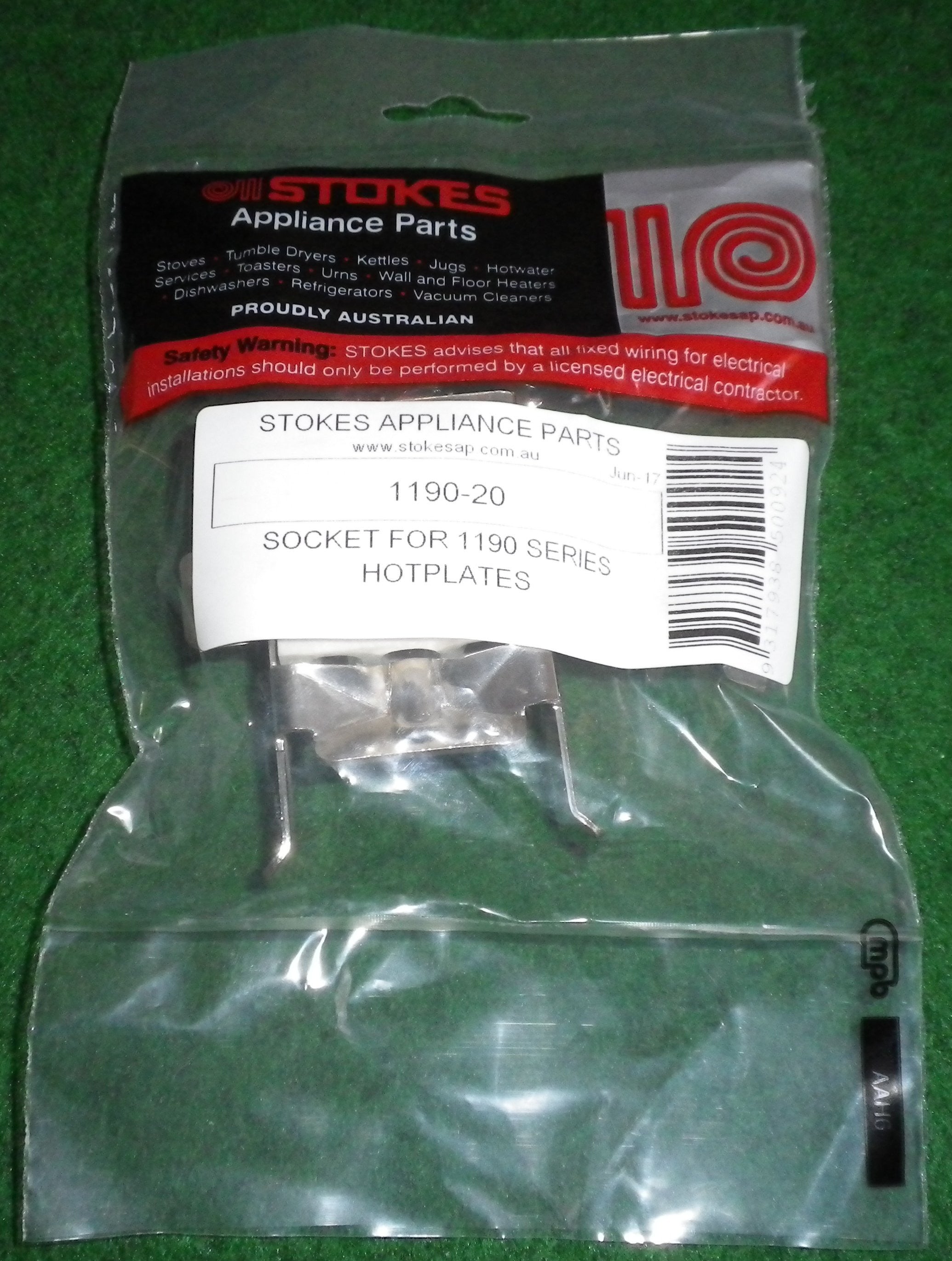 Simpson Compatible Plug - in Receptacle for 1190 and 1192 Series Hotplates - Part Number 1190 - 20