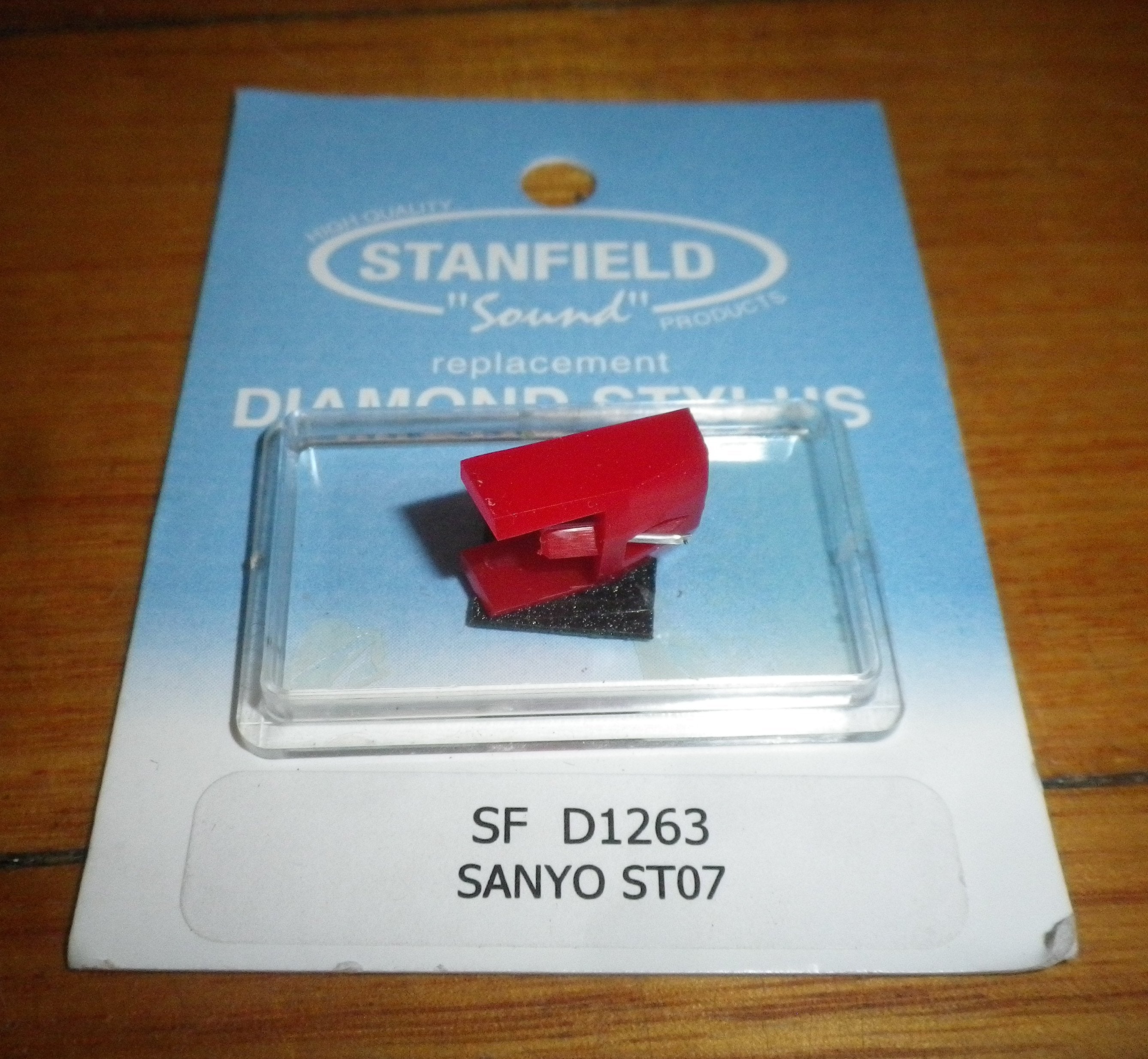 Compatible Conical Diamond Turntable Stylus for Sanyo ST07 - Part # D1263SR