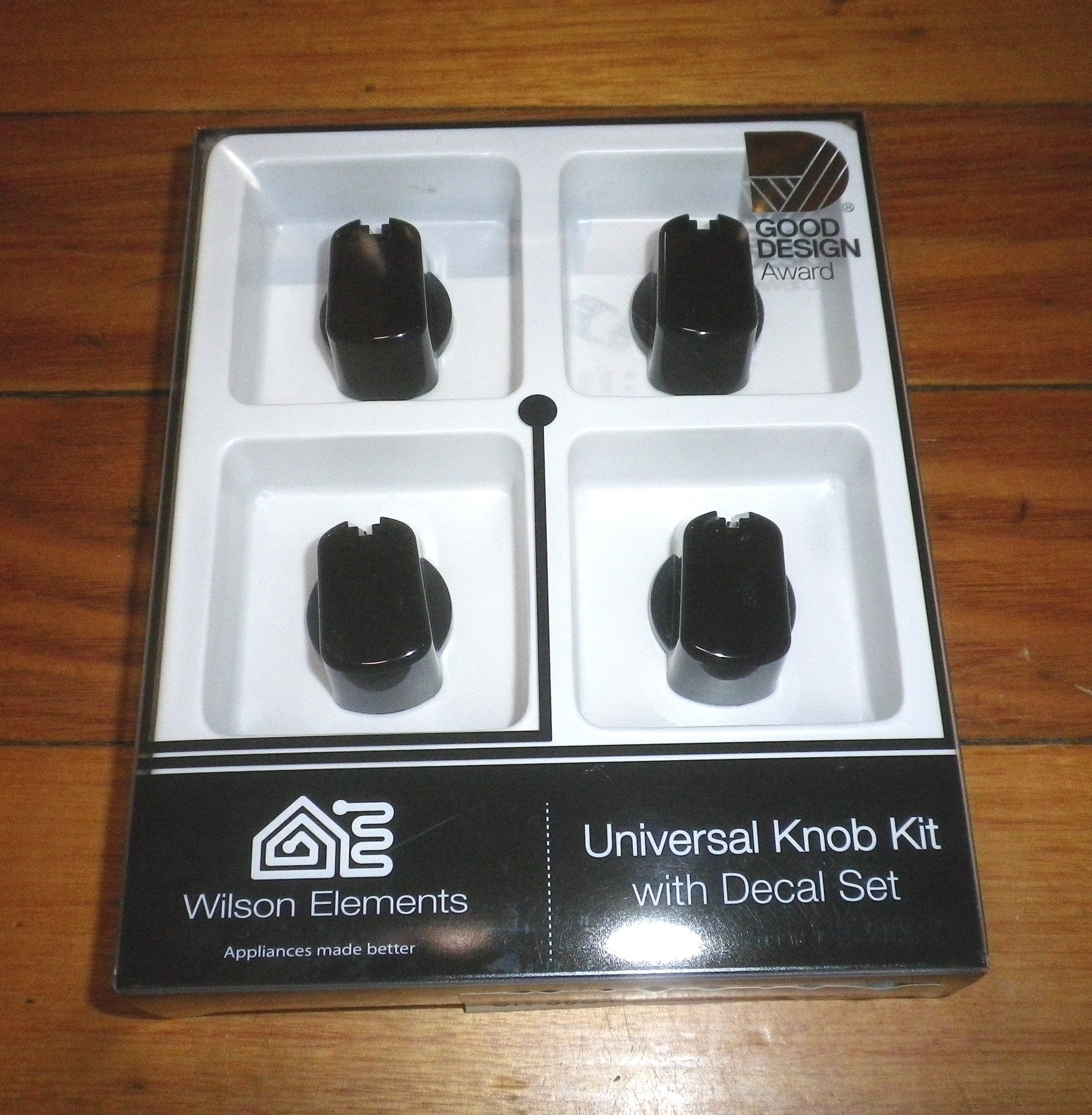 Universal Black 30mm Gas or Electric Stove Control Knob Kit (Set of 4) - Part UK-30B4