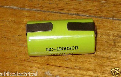 High - Capacity 2000mAh Nickel Cadmium Sub - C Fast Charge Tagged Rechargeable Battery - Part # CAD358