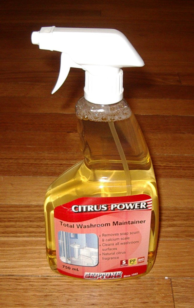 Septone 750ml Citrus-Powered Bathroom Spray Cleaner - Part Number CL043