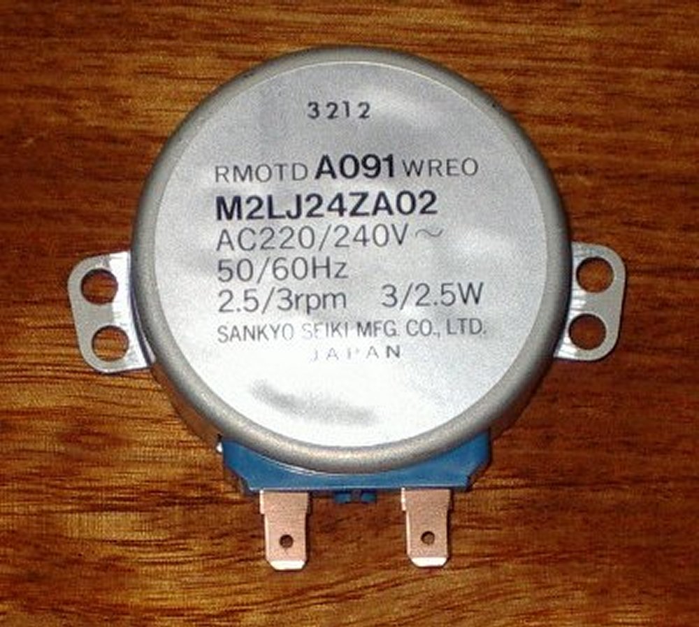 High - Quality Sharp Brand Turntable Motor for Microwave Ovens - Replacement Part # RMOTDA091WRE0, MWM91