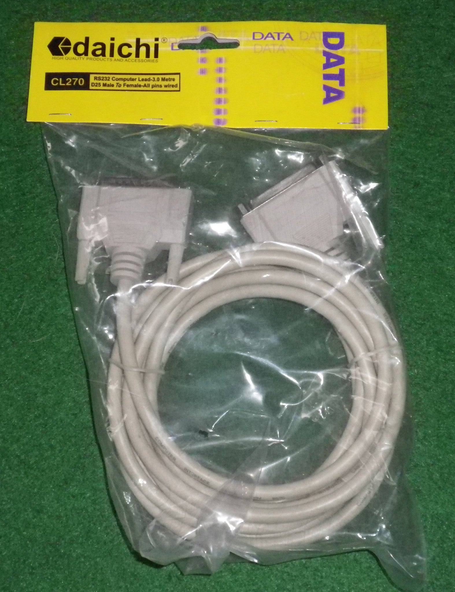 3.0m DB25 Male to Female Computer Extension Cable - Part # CL270