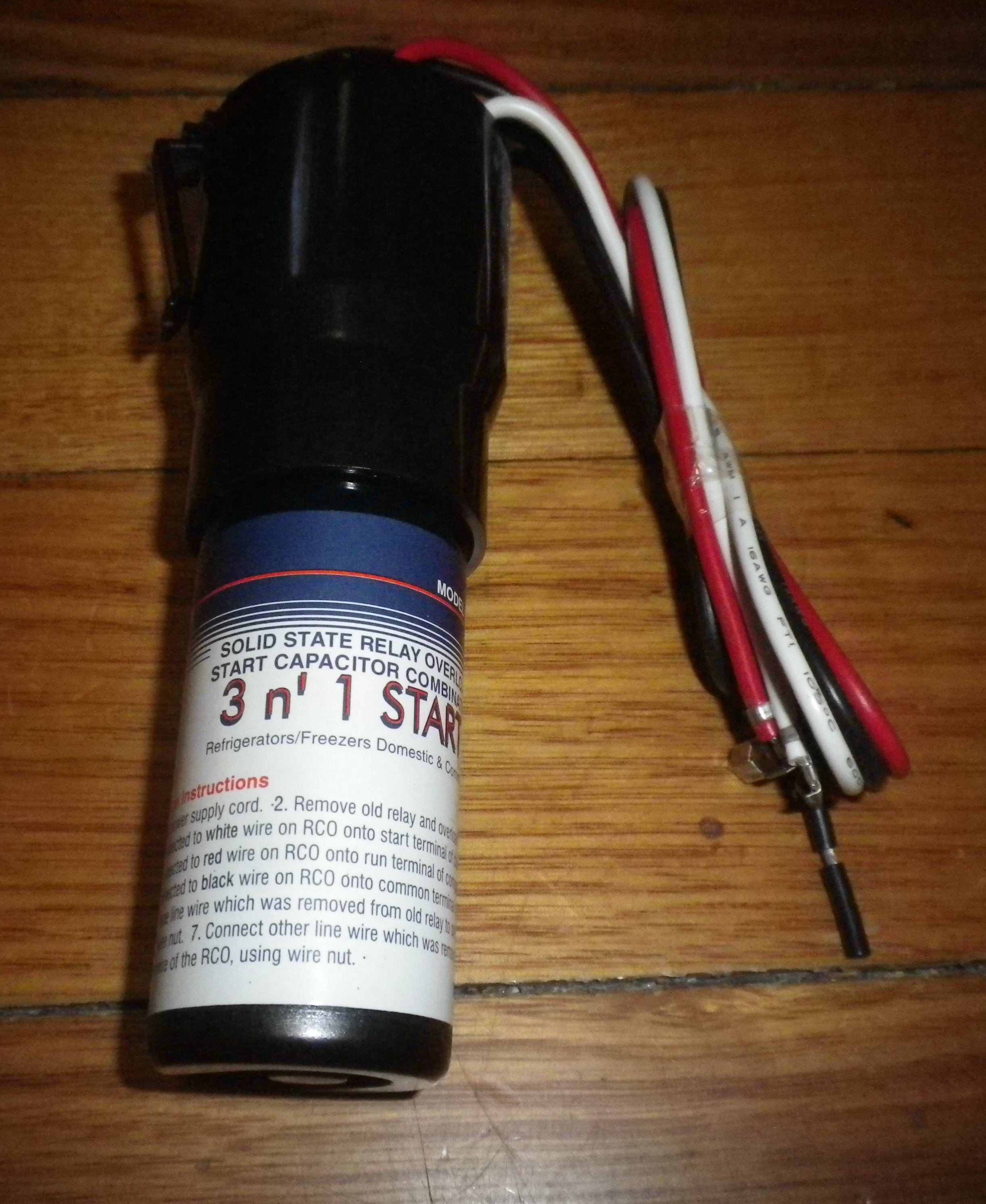 Supco 1/2HP Universal Solid - State 3 - in - 1 Compressor Relay/Overload/Capacitor RCO220