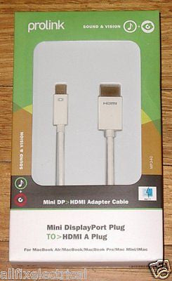 Prolink 2m High - Quality DisplayPort to HDMI - A AV Lead, Part # MP340
