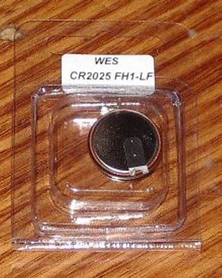 3-Volt CR2025-FH1 Lithium Coin Cell Battery with Soldering Tags for Appliance Parts