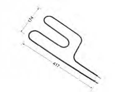 1200W Chef Split Grill Element - Genuine Part # 0122004502