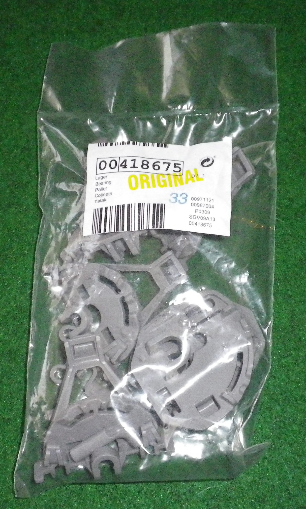 Bosch SGS, SGU Series Dishwasher Lower Basket Rack Clips - 14 Pcs, Part # 418675
