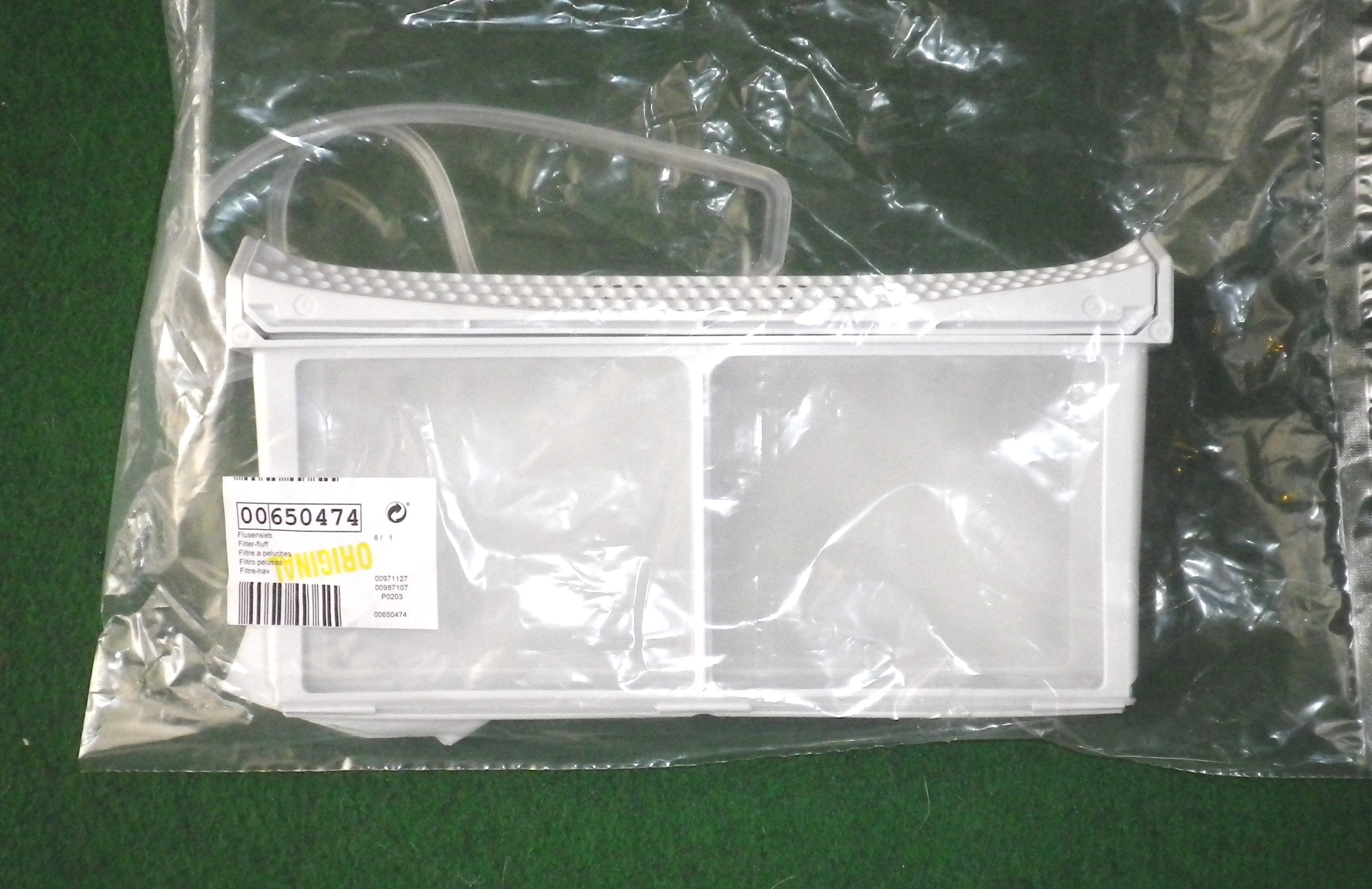 Bosch WTW84360 and WT46W560 Series High - Quality Clothes Dryer Lint Filter Replacement Part # 650474