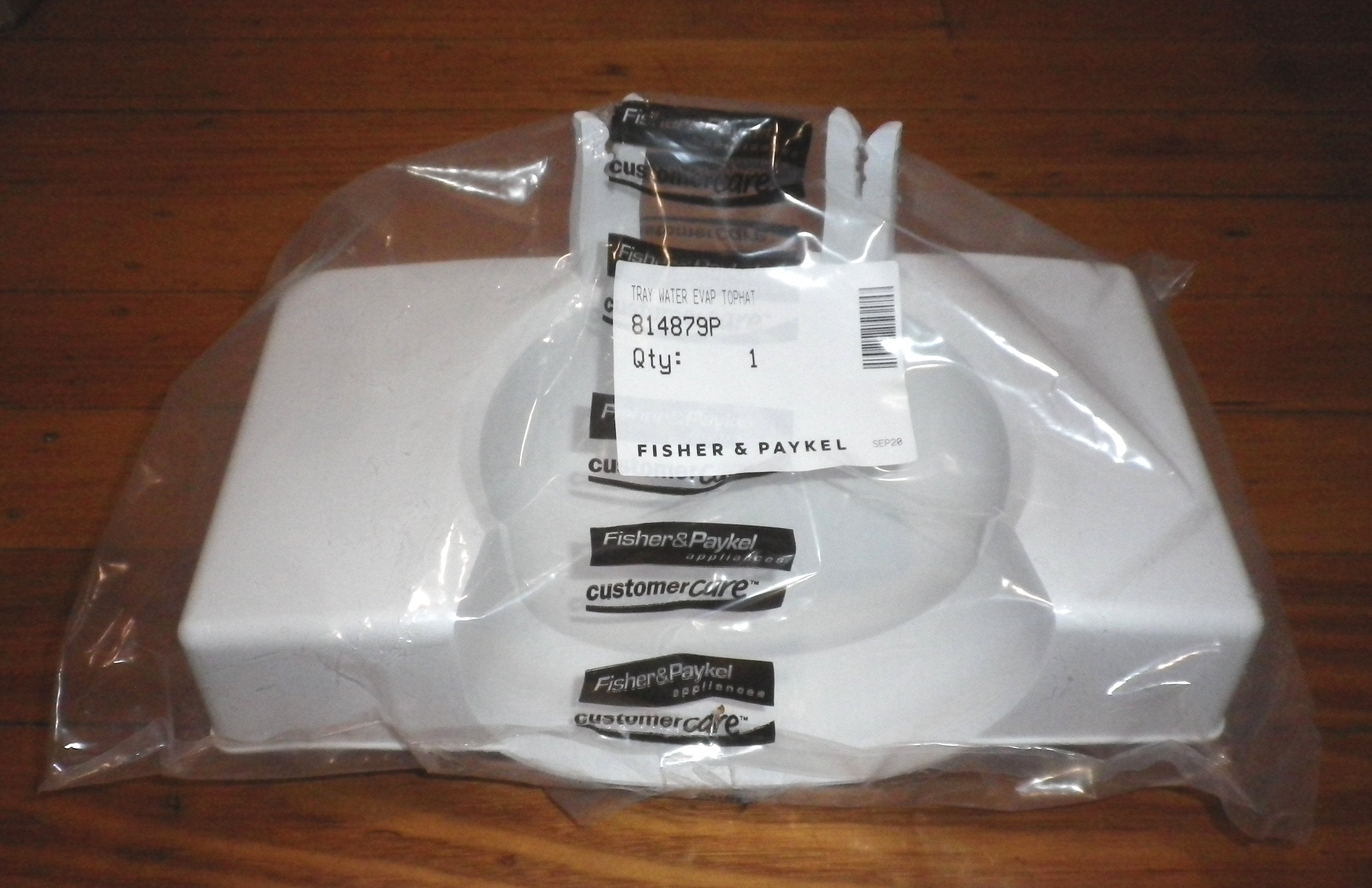 Fisher & Paykel Refrigerator Defrost Water Evaporation Tray Component - Part Numbers FP814879P and 814879P