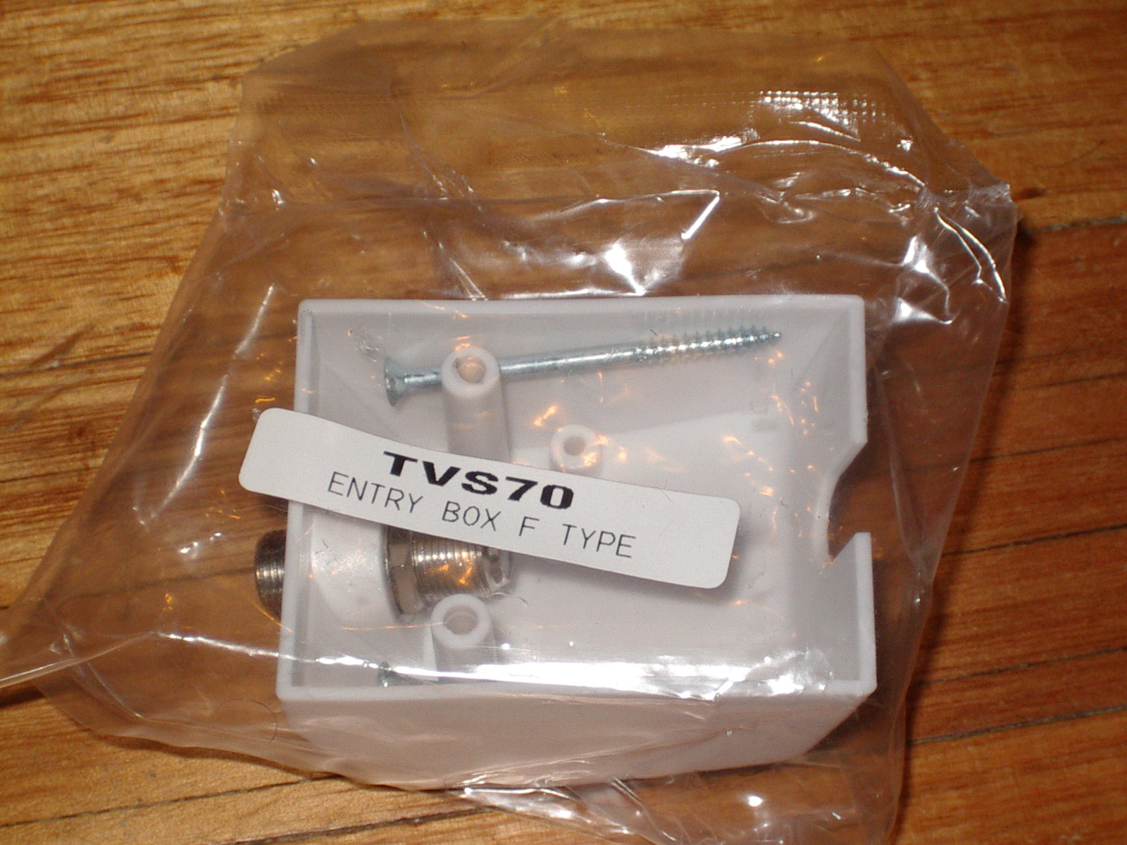 High - Quality F - Connector Coaxial Architrave Wall Socket - Part # TVS70S